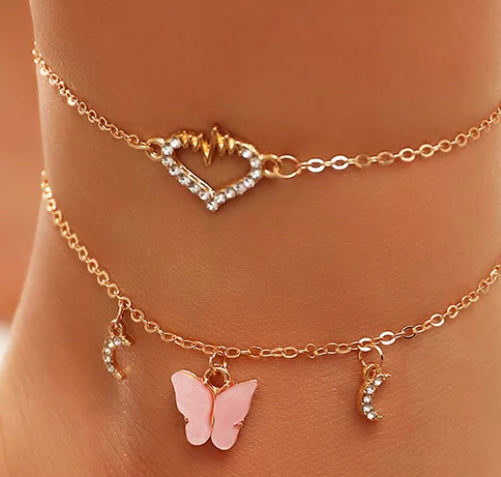 Butterfly Love Anklet